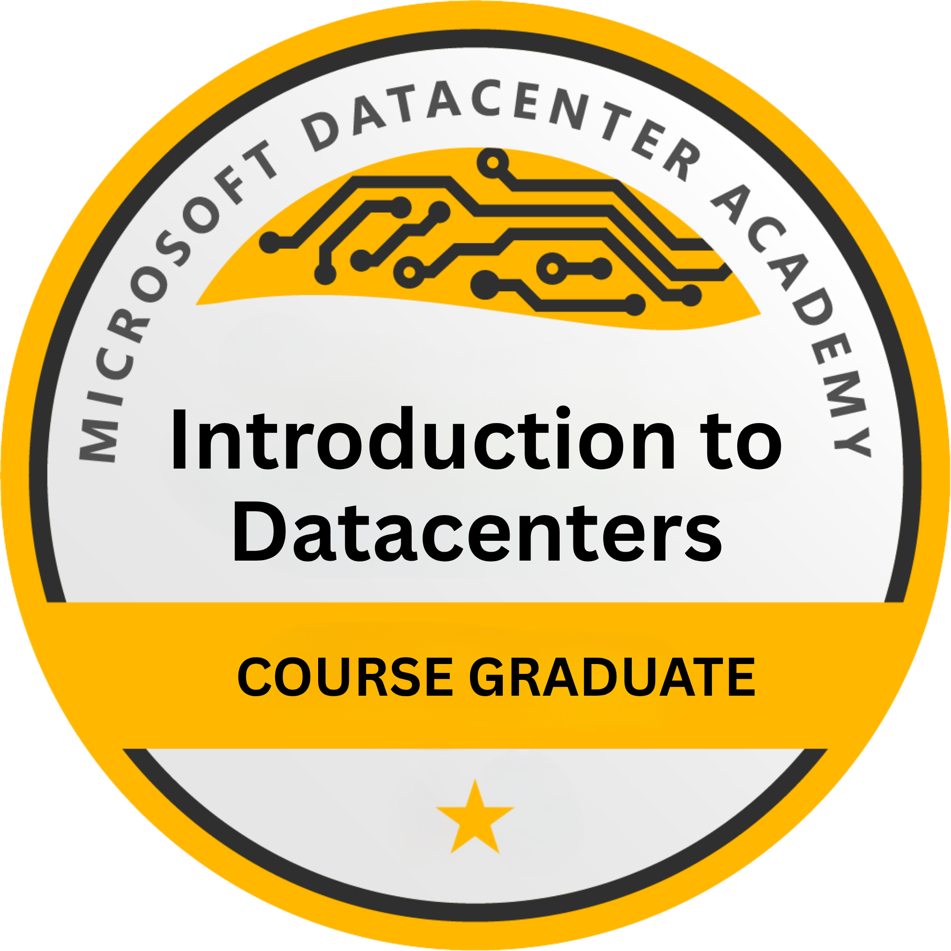 Microsoft Introduction to Datacenters - Course Graduate